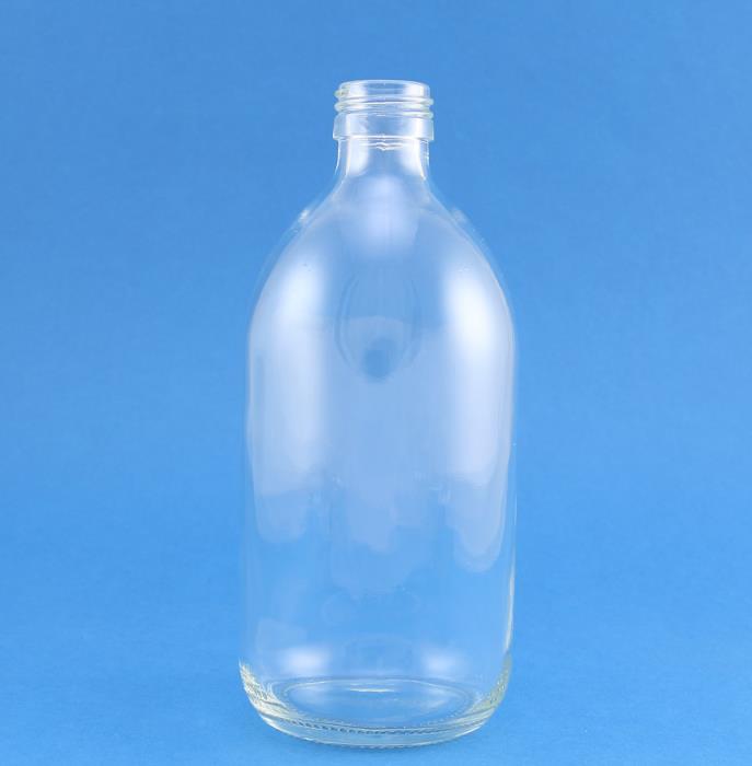 500ml Alpha Clear Glass Bottle 28mm Neck